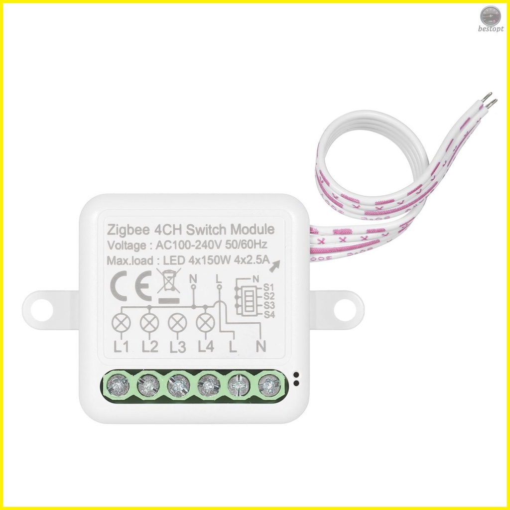 4CH Zigbee Mini Smart Switch - Control Switch for Smart Home Automation