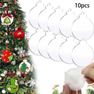 Shatter Resistant Christmas Baubles Mirror Finish DIY Ornaments