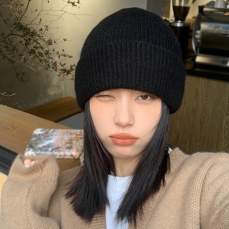 Mũ Len Dệt Kim Giữ Ấm Tai Mùa Đông Cho Cặp Đôi