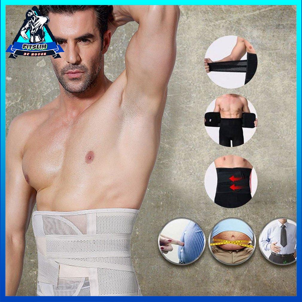 Men Body Shaper Corset Abdomen Tummy Control Waist Trainer Slimming Belly Belt