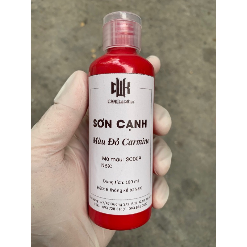 Sơn cạnh đồ da - sơn viền cạnh cho túi da, sơn viền dây đồng hồ, ví da và giày da