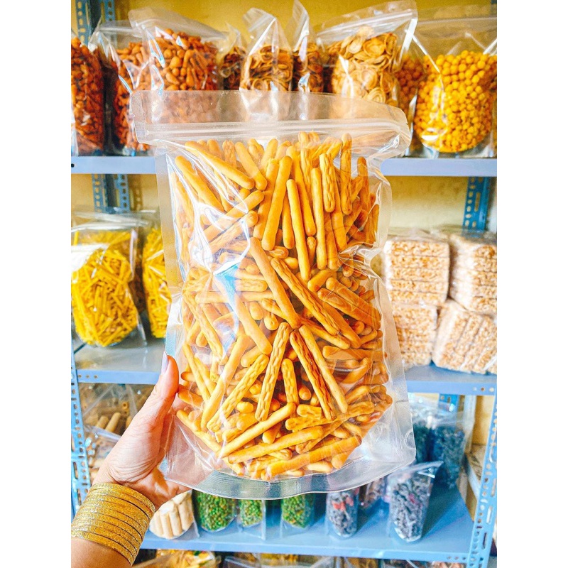 500G Bánh Quy Đũa Mặn Bơ Sữa, Bánh Quy Que Tăm