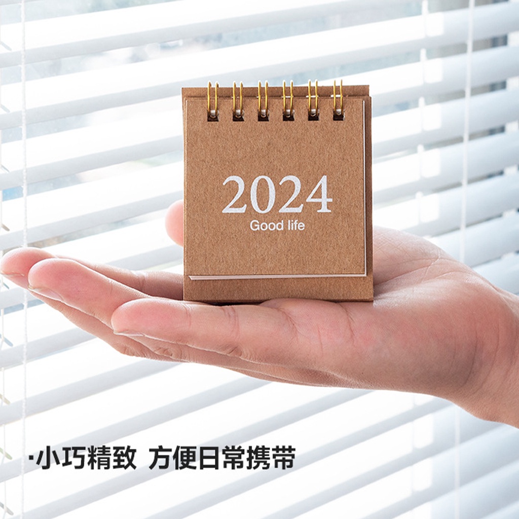 Lịch Năm 2024 mini Nhiều Màu Sắc sh080 Để Bàn Phong Cách Trung Hoa