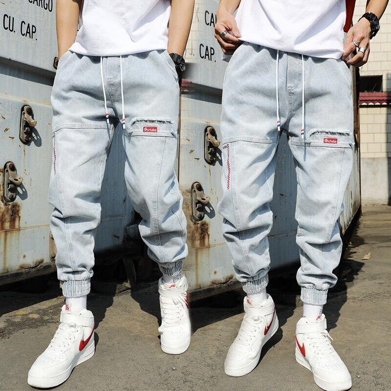 Quần jeans Nam Ống Túm Thời Trang Hàn