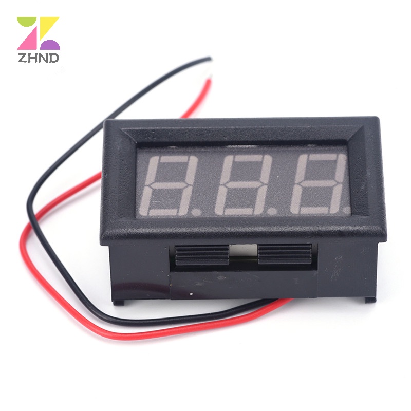 Vôn Kế Điện Tử mini dc 0-30v Chuyên Dụng Cho Xe Hơi