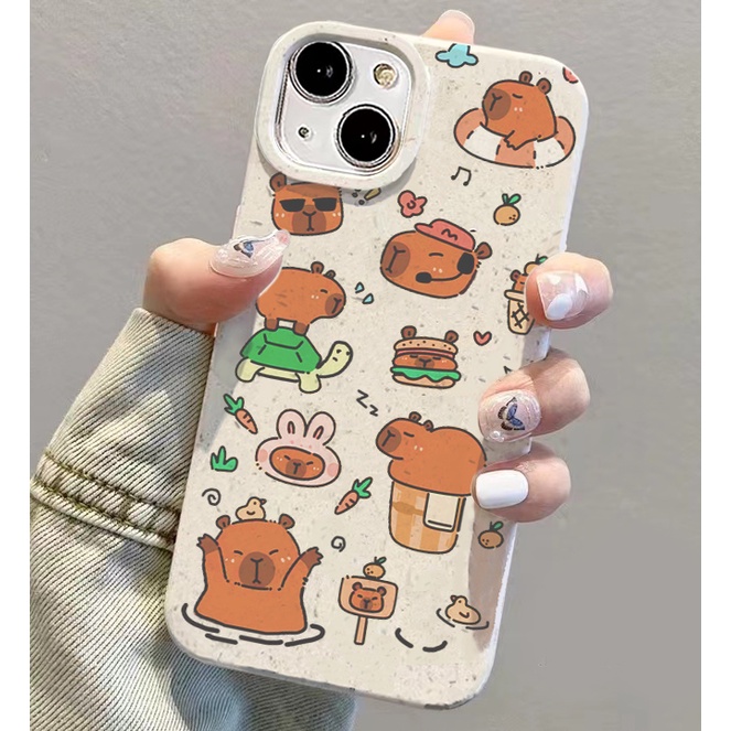 Ốp lưng iphone 11 Capybara Gấu Thân thiện với môi trường Silicon Mềm Cho iphone 11 / xr / iphone x / xs / 13 / 14 / xsmax / 11pro / 11promax / 12 / 12pro / 12promax / 13promax / 13pro / 14pro / 14promax
