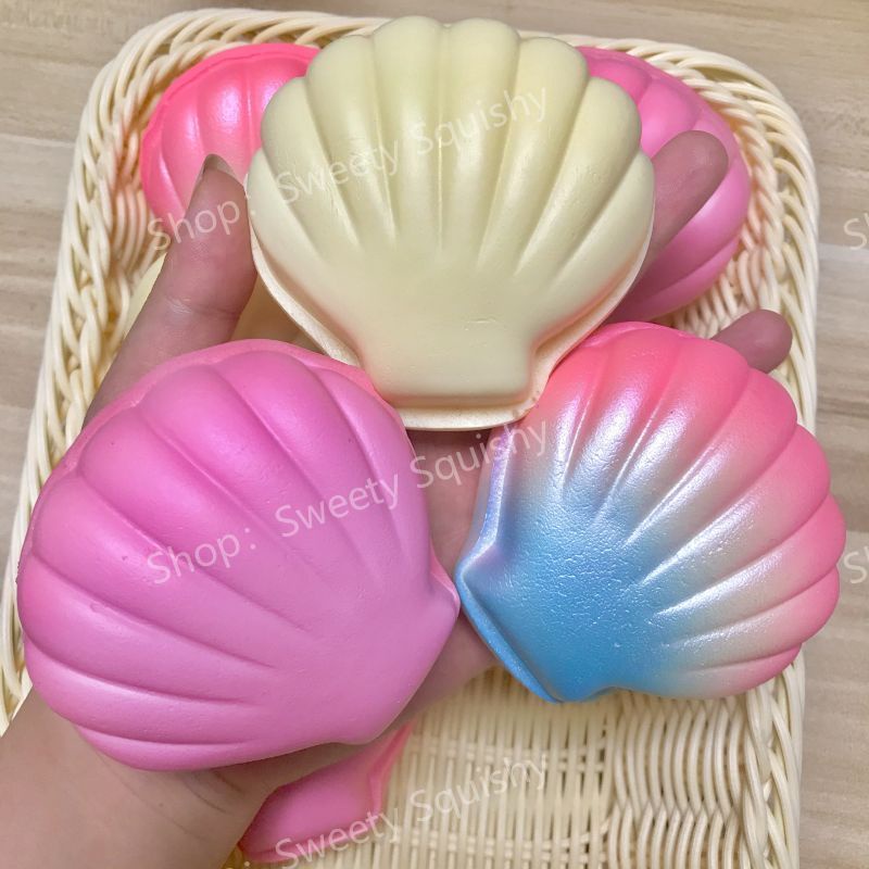 Đồ Chơi Nắn Bóp Đàn Hồi Giảm Stress Hình Vỏ Sò