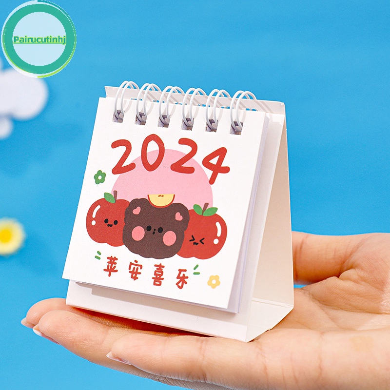 Lịch Để Bàn mini parucutin 2024 Thiết Kế Dễ Thương Dùng Làm Quà Tặng Văn Phòng vn
