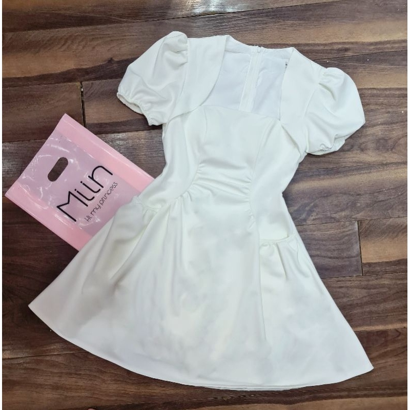 Váy umi cổ vát dúm thân miin