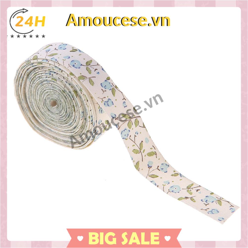 Cuộn Dây Ruy Băng In Hoa 5 yard Phụ Kiện May Vá Thủ Công diy