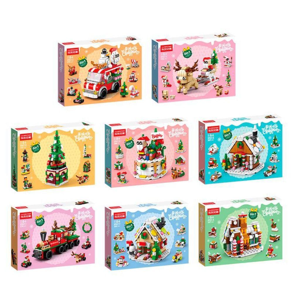 Shanhai Đồ chơi trẻ em Lắp Ráp Mô Hình Nhà mini diy Chủ Đề Giáng Sinh Cho Bé