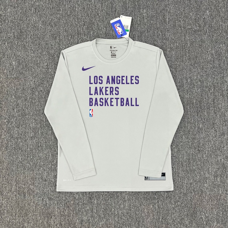 Áo Thun Đồng Phục Bóng Rổ Nba 2324nba Tay Dài Khô Nhanh Giữ Ấm Mùa Đông