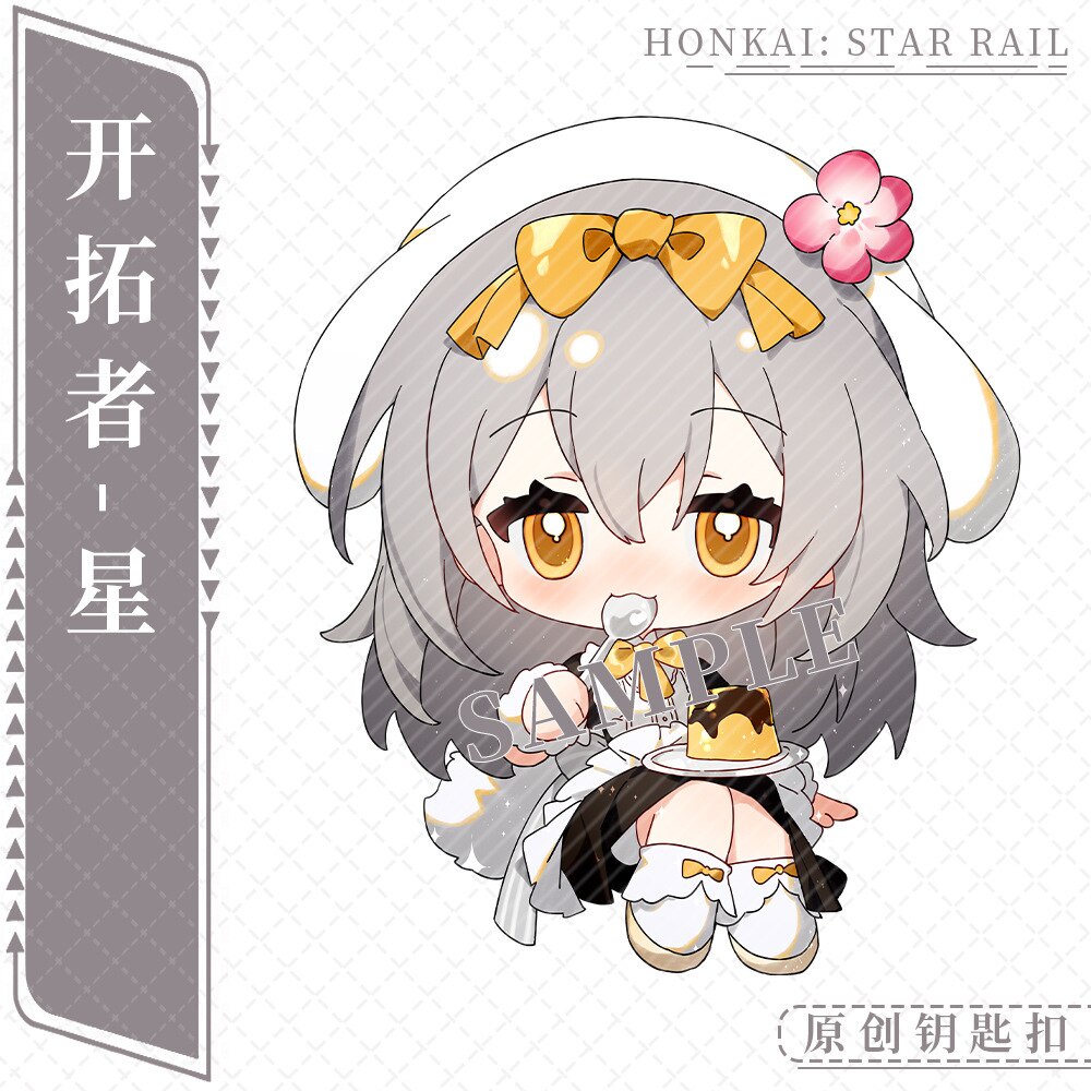 Móc khoá Anime Manga Honkai Star Rail Maid Series Anime Imbibitor Lunae Seele Blade Kafka Acrylic Cute phụ kiện