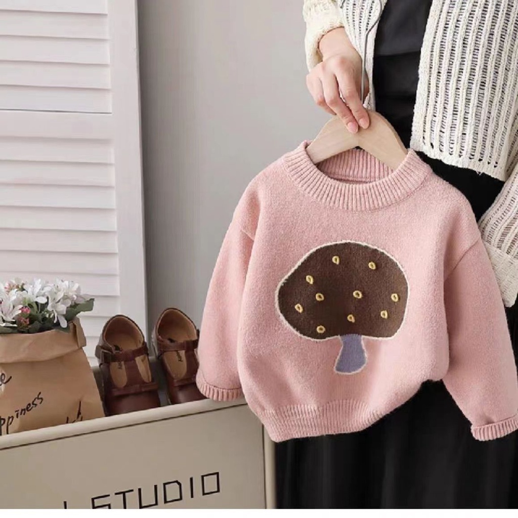 Áo sweater Dày Dặn Phong Cách Thời Trang Thu Đông 2023 Cho Bé Gái