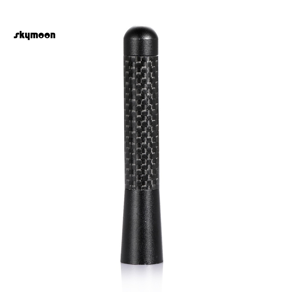 Ăng Ten Ngắn Bằng Thép Không Gỉ Sợi carbon 12cm Thông Dụng Cho Xe Hơi
