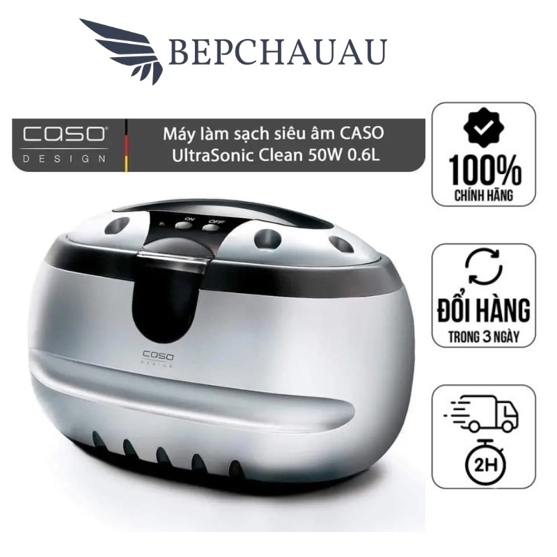 Máy Làm Sáng Trang Sức CASO UltraSonic Clean, Máy Vệ Sinh Đồ Trang Sức, Nhập Đức, Bepchauau