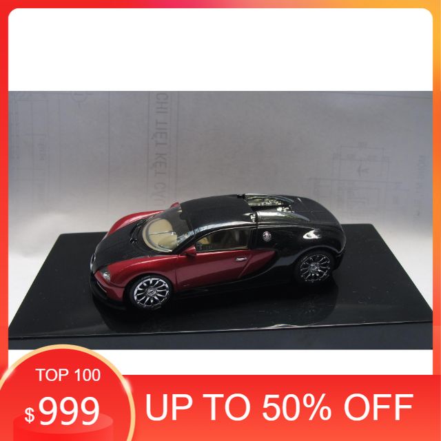 Xe mô hình Auto Art 1:43 - Bugatti Veyron Màu đen đỏ , hàng siêu hiếm