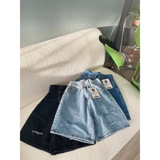 Quần jean ngố nữ loren rách b31072