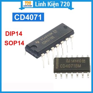 Cd4071 dip14 / sop14 14 chân cắm, chân dán tùy loại