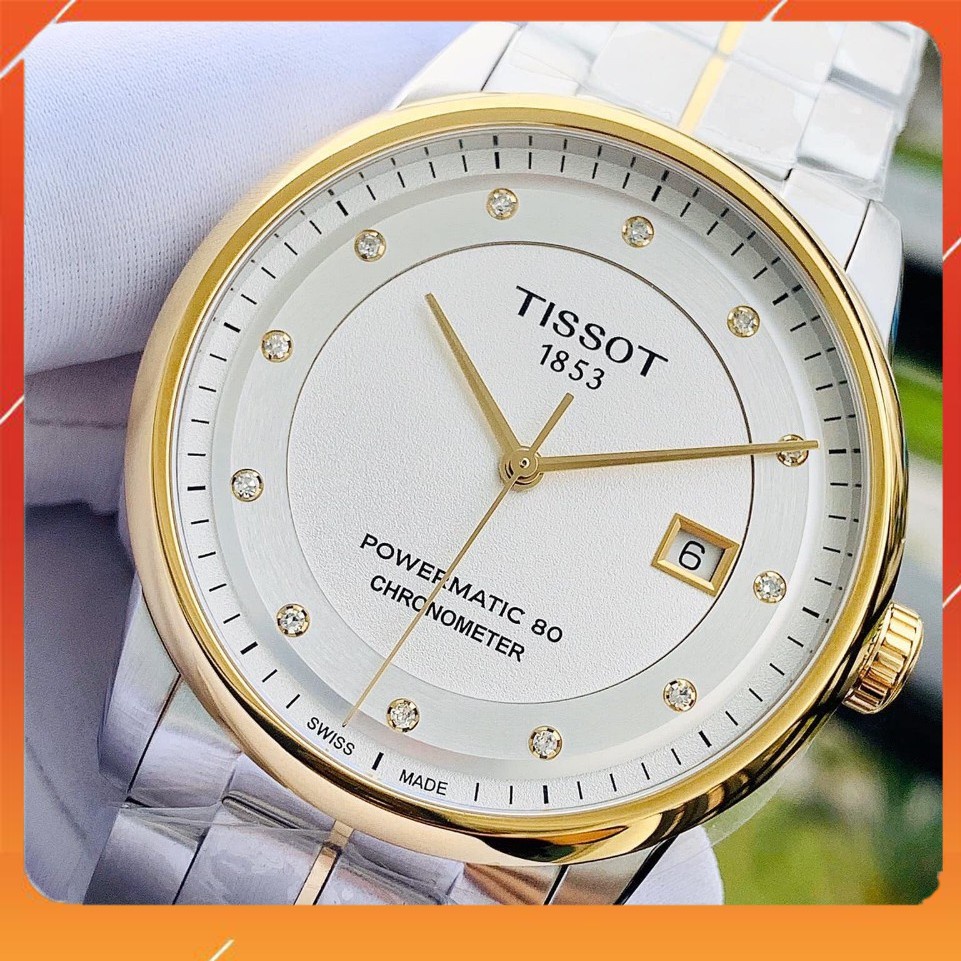 Đồng hồ Tissot 1853 Nam automatic kim cương, kính shapphire T086.408.22.036.00 Chính Hãng
