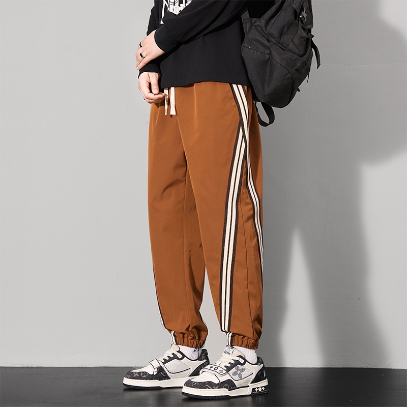 Quần Dài Lưng Cao Dáng Rộng Phong Cách Thể Thao Thời Trang Mùa Hè Cho Nam