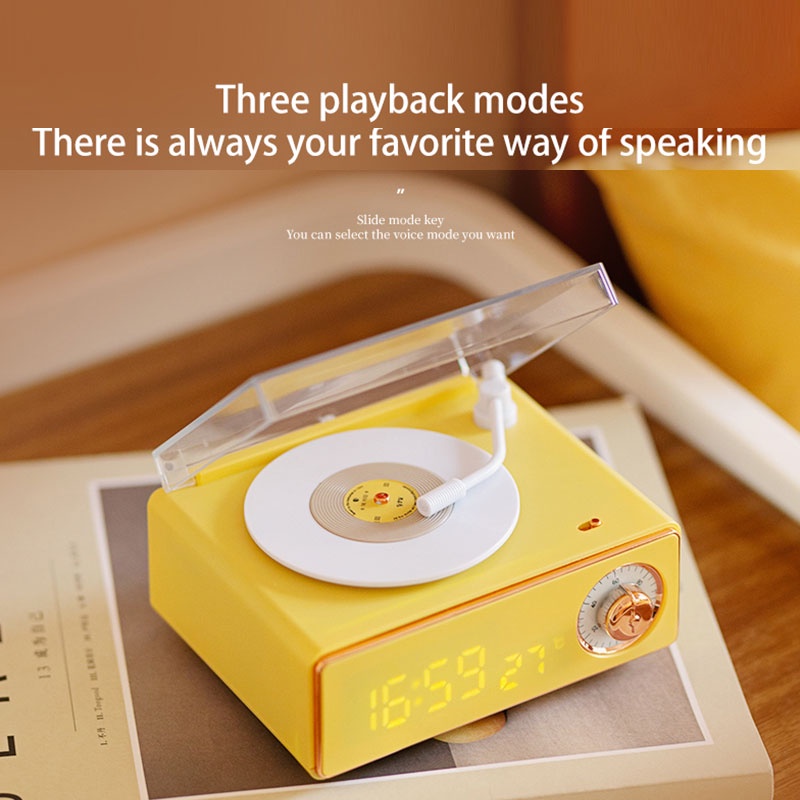 Loa bluetooth không dây KANGJIA nhựa vinyl chất lượng âm thanh hifi siêu trầm phong cách cổ điển