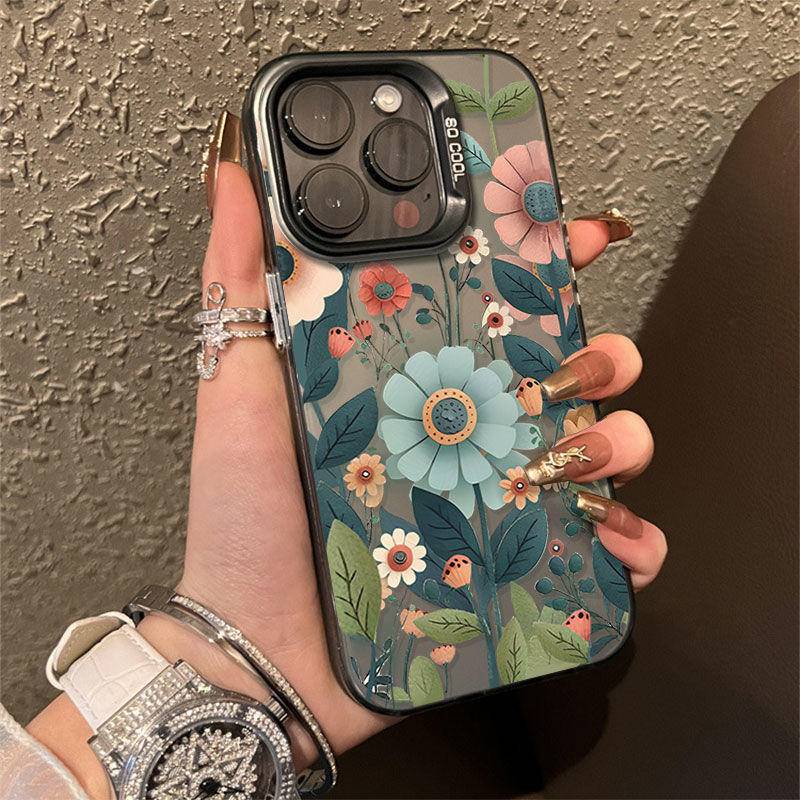 Ốp Điện Thoại Hình Hoa Cho iphone 15 14 11 pro max x xr xs max 7 8 plus se 2020 12 pro max 12 mini 13 pro max