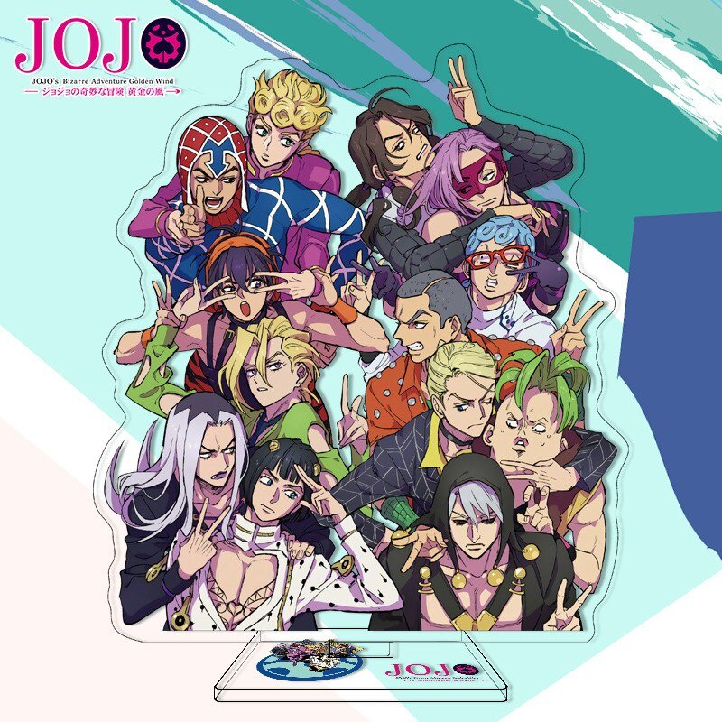 Mô hình Standee Anime Jojo's Bizarre Adventure Joseph Jotaro Yoshikage Rohan góc học tập để bàn làm việc cao 15cm