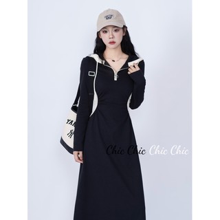 Chic Chic váy nữ Đầm Body Cho thời váy Stylish Cổ điển Hàn Phong thời trang WLQ23000BO 40Z231007