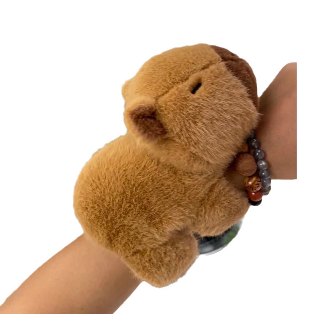 Kawaii capybara Vòng Đeo Tay Phủ Lông Nhung Hình Động Vật capybara Quà Tặng Sinh Nhật Thanh Lịch Cho Bé