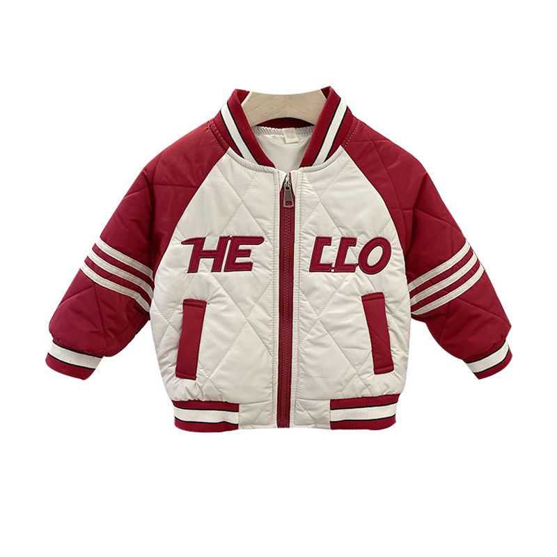 Áo Khoác Bóng Chày Bằng Vải cotton Dày Thời Trang Thu Đông Kiểu Mới Dành Cho Bé Trai