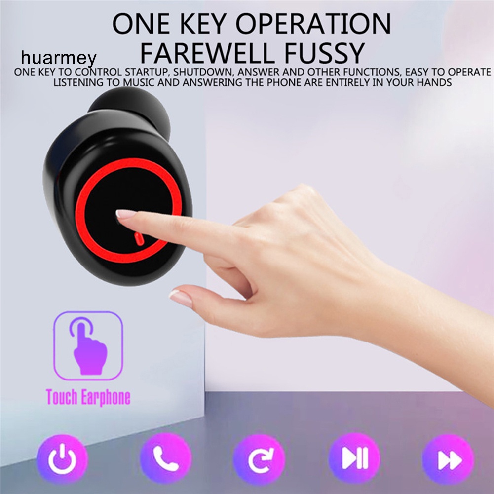 Tai Nghe Thể Thao huarmey Kết Nối bluetooth 50 Không Dây Âm Thanh hifi stereo Với Hộp Sạc