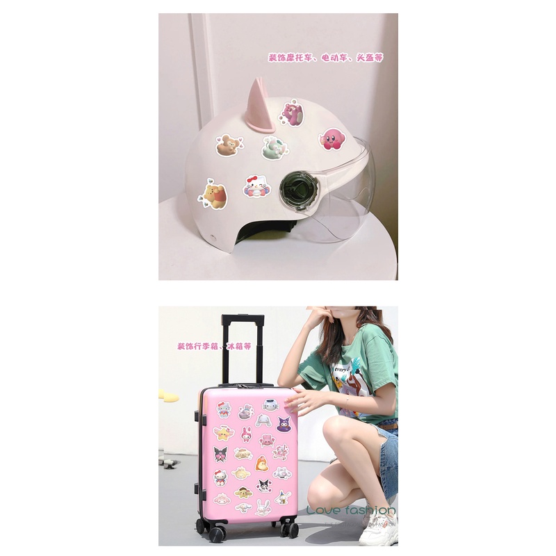 Sanrio Bộ 100 sticker 3d Chống Thấm Nước Xinh Xắn
