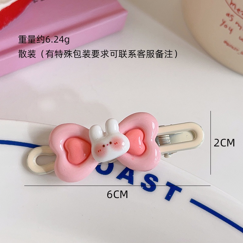 Y2k Kẹp Tóc Nhiều Màu Sắc Dễ Thương Phong Cách Hàn Quốc bb celebrity