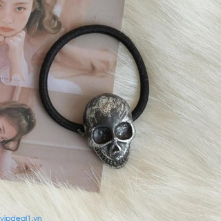 Dây buộc tóc hình đầu lâu phong cách gothic 1 gothic cho nữ