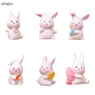 Mới 1 Tượng Thỏ Cà Rốt mini Trang Trí Tiểu Cảnh