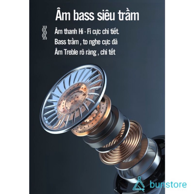 Tai nghe bluetooth M10 Pin Trâu 2500maH âm thanh trung thực, Tai nghe nhét tai đèn Led đẹp mắt, hộp sạc có màn hình LED