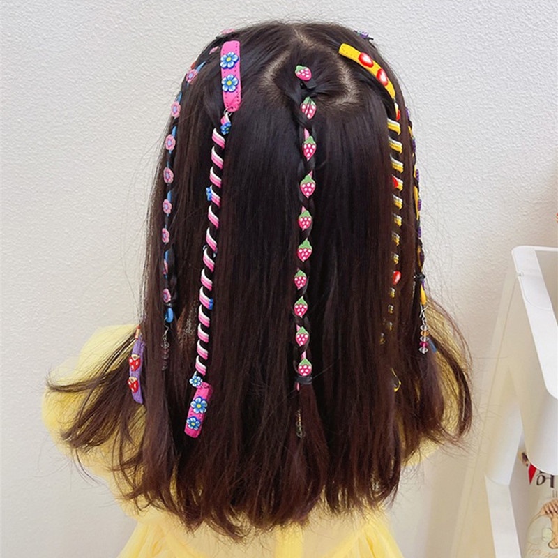 Màu Sắc Dây Buộc Tóc Dạng Xoăn Hình Nấm Phong Cách Hàn Quốc Cho Bé