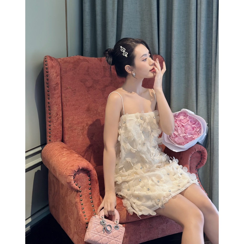 ĐẦM HOA 2 DÂY  -  OB05163