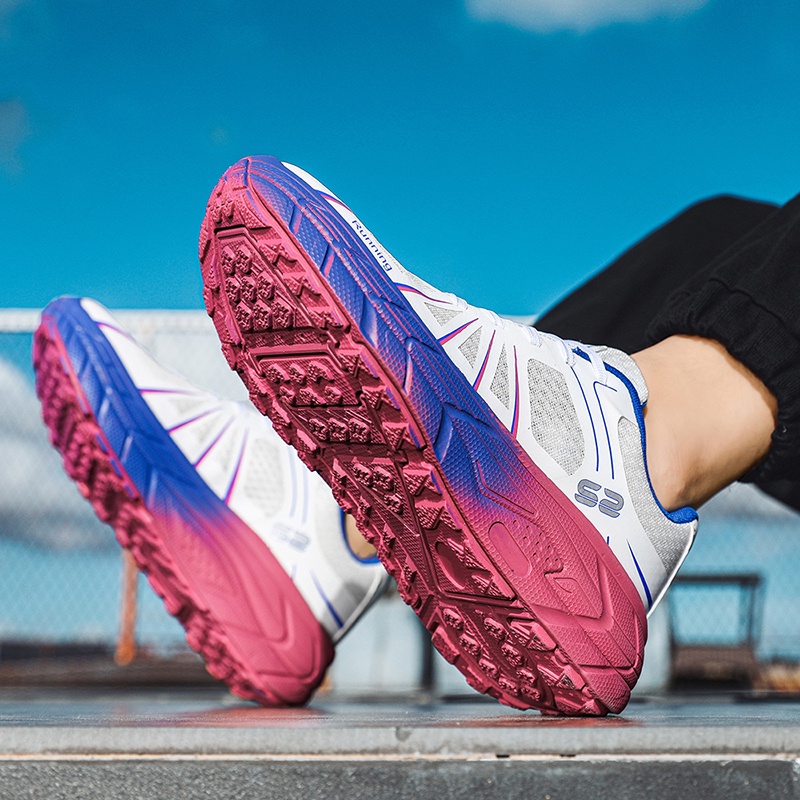 Running shoes Giày đôi Giày chạy marathon đường dài Giày thể thao giảm xóc nam và nữ Size 36-45