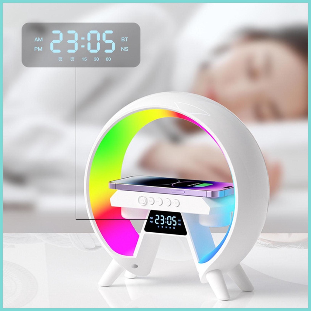 Loa Không Dây Thông Minh Có Đèn led Sạc Nhanh 15w Cho Điện Thoại Di Động