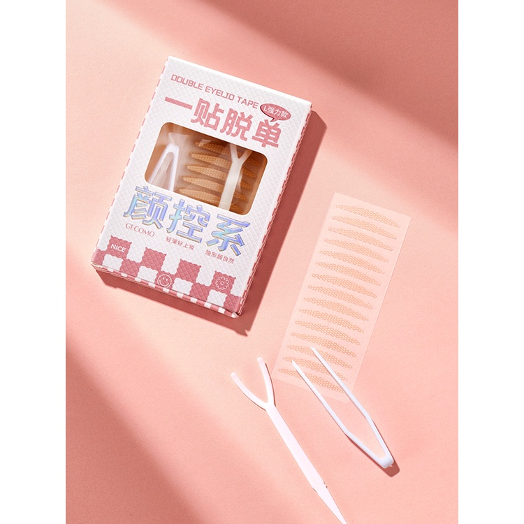 Kích mí tàng hình trong suốt sẵn keo tạo mắt hai mí chống thấm nước cao cấp GECOMO 90 miếng HB