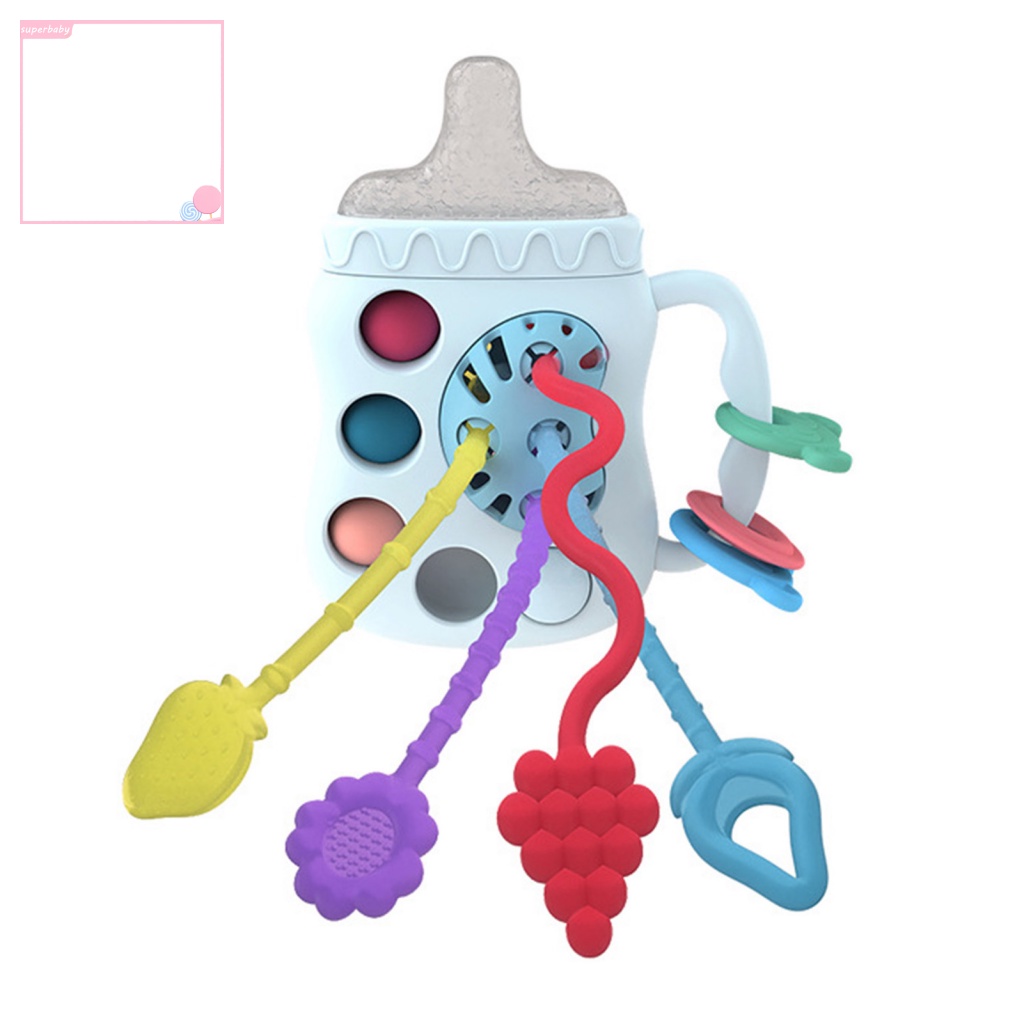 Đồ Chơi Con Lăn Hình Trái Cây Hoạt Hình Màu Sáng Giúp Giảm Căng Thẳng Răng Miệng Tay Và Mắt Trẻ Em