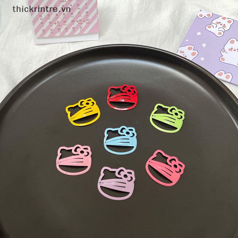Set 5 Kẹp Tóc Kim Loại Hình hello kitty Đáng Yêu Cho Bé Gái y2k vn