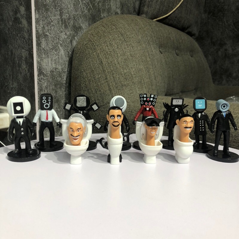 Xả kho Mô Hình Nhân Vật Người Đàn Ông Ngồi Toilet Ngộ Nghĩnh Đáng Yêu ,Phong Phú ,Sống Động tặng kèm xe