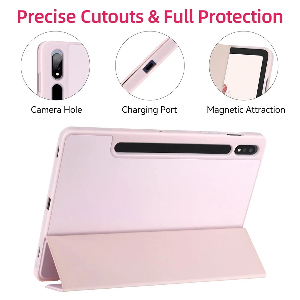 Bao Da pu Máy Tính Bảng Nam Châm Cho samsung tab s9 fe s9 plus s7 fe s8 plus s7 plus 12.4 "s9 s8 s7 11 s6 lite 10.4 2022 a8 10.5