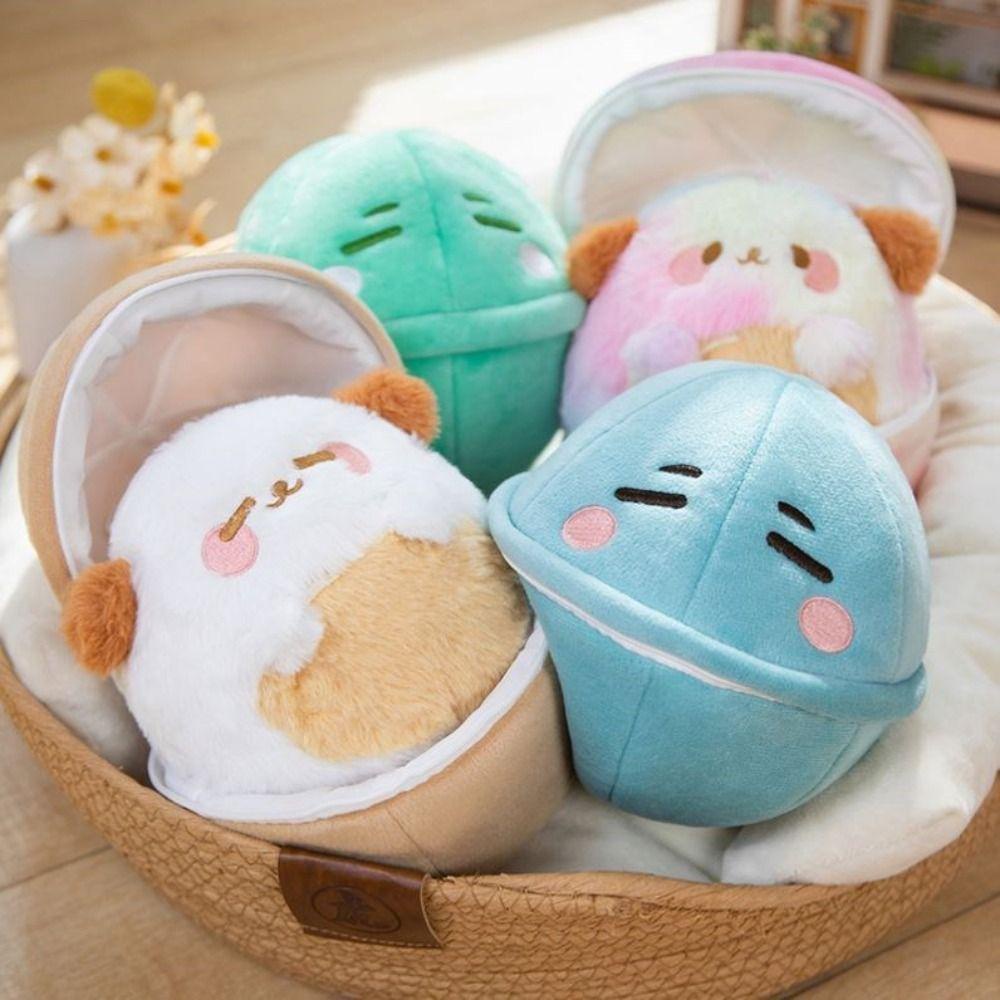 Mmluck dog Đồ Chơi Nhồi Bông Mềm Mại Hình Chú Chó Trứng Dễ Thương
