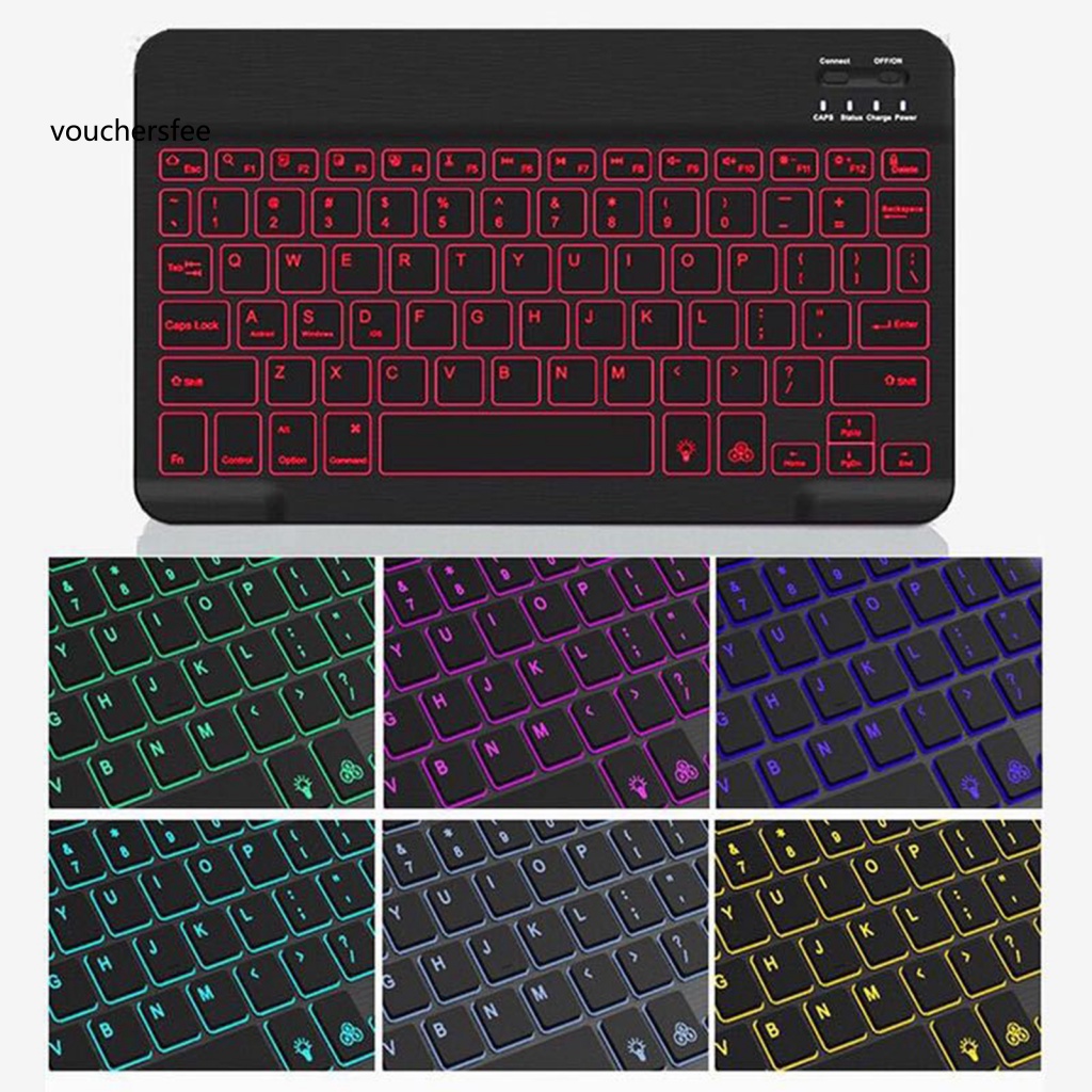 Bàn Phím bluetooth Không Dây Nhiều Màu Sắc Công Thái Học Phím Ngắn Dài Giàu Có Từ Tính Cho Máy Tính Bảng / Điện Thoại / Máy Tính Bảng / Máy Tính Bảng