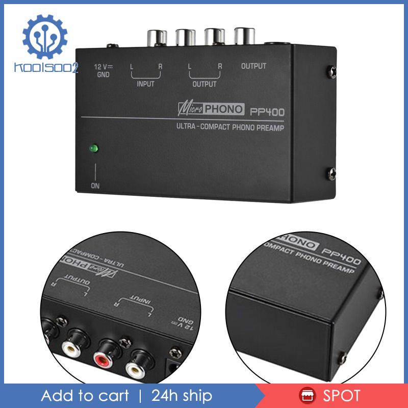 Phono Bảng Mạch Khuếch Đại Tín Hiệu Xoay preamp dc 12v Cho Loa Máy Tính