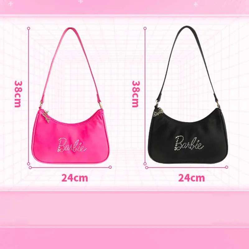 Túi đeo dưới cánh tay miniso barbie Phong Cách Hoạt Hình 2023 Mới Mẻ Sáng Tạo Hợp Thời Trang Cho Nữ Ví